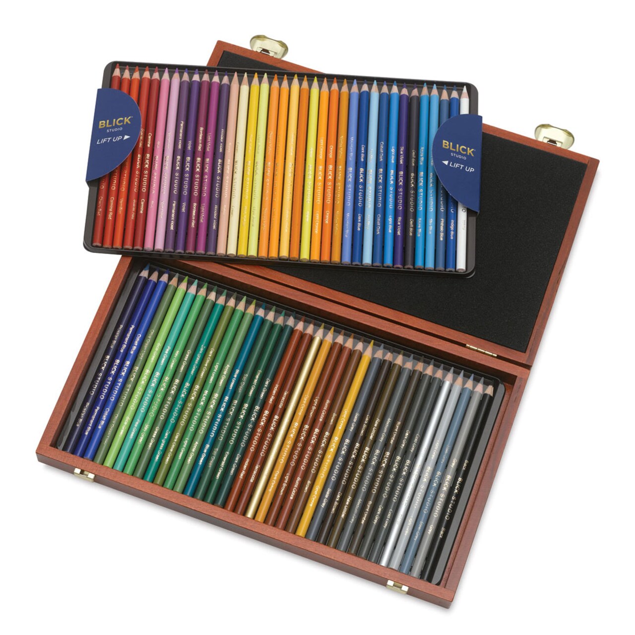 Blick Studio Artists' Colored Pencil Set - Set of 72, Assorted Colors, Wood Box